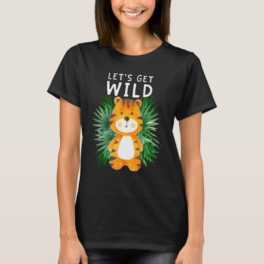 Laten we op de feestdag van de wilde dierentuin ve t-shirt (Voorkant)