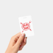 Laten we op de motor rijden badge (Handheld)