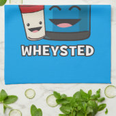 Laten we op de proef worden gesteld - grappige bou theedoek (Gevouwen)