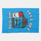 Laten we op de proef worden gesteld - grappige bou theedoek (Horizontaal)