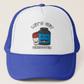 Laten we op de proef worden gesteld - grappige bou trucker pet (Voorkant)