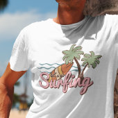 Laten we op de Surfing Summer Surf Board gaan zitt T-shirt
