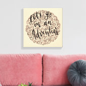 Laten we op een avontuur gaan canvas afdruk (Insitu (Woonkamer))