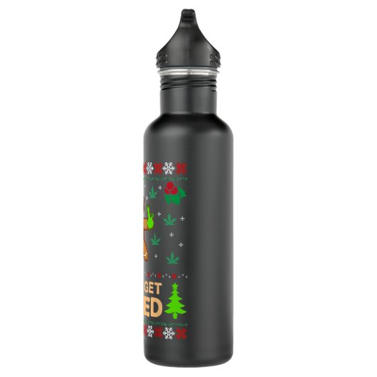 Laten we op een smakelijke kerstfeestelijke feeste waterfles (Rechts)