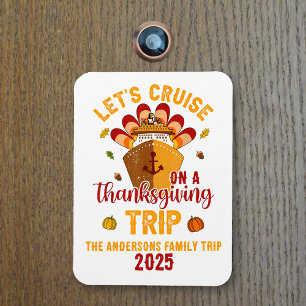 Laten we op een Thanksgivingreis varen Magneet