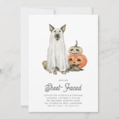 Laten we op het vel gerichte halloween party maken kaart (Voorkant)