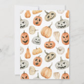 Laten we op het vel gerichte halloween party maken kaart (Achterkant)