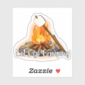 Laten we op maat gesneden vinylSticker camping Sticker (Vel)