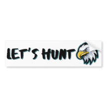 LATEN WE OP Philadelphia Eagles Bumpersticker JAGE