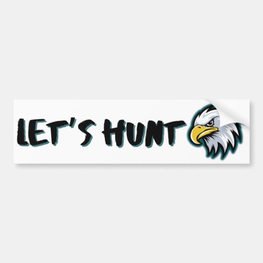 LATEN WE OP Philadelphia Eagles Bumpersticker JAGE (Voorkant)