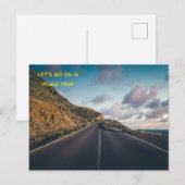 Laten we op reis gaan briefkaart (Voorkant / Achterkant)