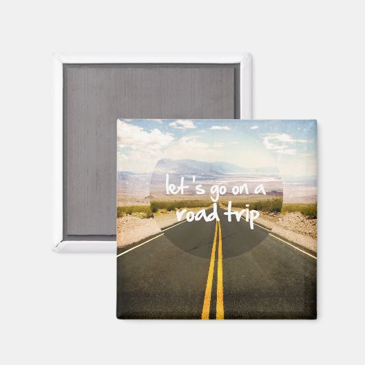 Laten we op reis gaan magneet (Voorkant / Achterkant)