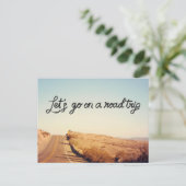 Laten we op weg gaan | BRIEFKAART (Staand voorkant)
