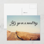 Laten we op weg gaan | BRIEFKAART (Voorkant / Achterkant)