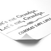 Laten we opa komma's eten om levens te redden foto afdruk (Hoek)