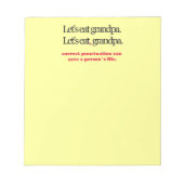 Laten we opa Notitieblok eten (Voorkant)