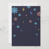 Laten we opgefokt worden op het kerstfeest kaart (Achterkant)