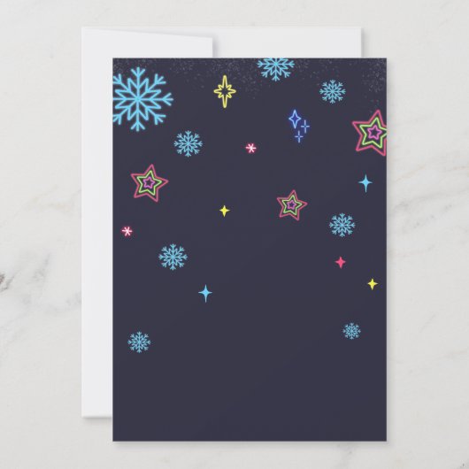 Laten we opgefokt worden op het kerstfeest kaart (Achterkant)