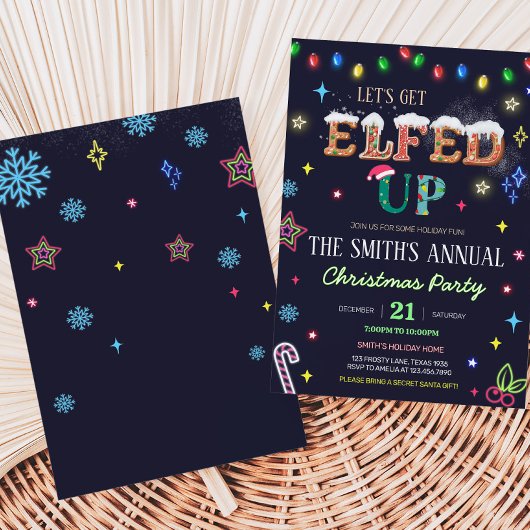 Laten we opgefokt worden op het kerstfeest kaart