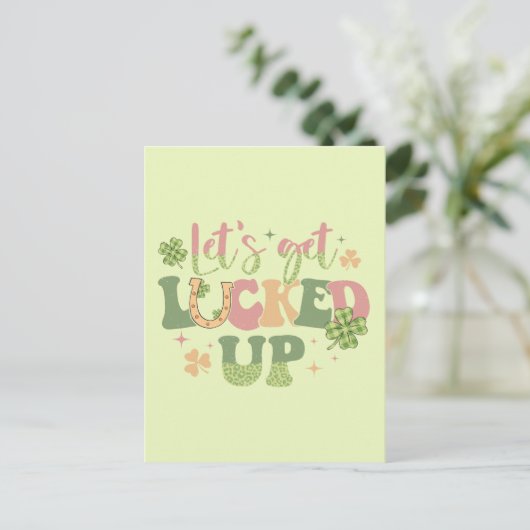 Laten we opgeruimd worden briefkaart (Staand voorkant)