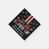 Laten we opgeruimd worden door het kerstfeest Elf Servet (Hoek)