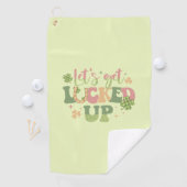 Laten we opgeruimd worden golfhanddoek (Insitu)