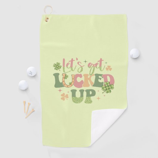 Laten we opgeruimd worden golfhanddoek (Insitu)