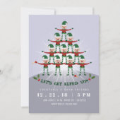 Laten we opgeruimd zijn met kerstfeest uitnodigen kaart (Voorkant)