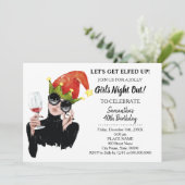 Laten we opgewekt Kerstavond uit Verjaardag Kaart (Staand voorkant)