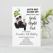 Laten we opgewekt Kerstavond uit Verjaardag Kaart (Staand voorkant)