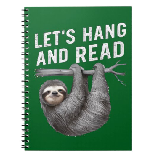 Laten we ophangen en lezen grappige boek lezen lie notitieboek (Voorkant)