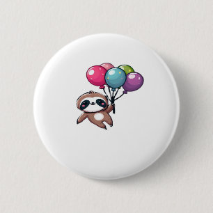 Laten we ophangen Het is mijn verjaardag ballon lu Ronde Button 5,7 Cm