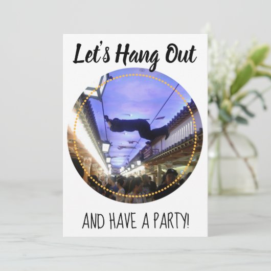 Laten we ophangen kaart (Staand voorkant)