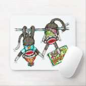 Laten we ophangen - Sock Monkeys Muismat (Met muis)