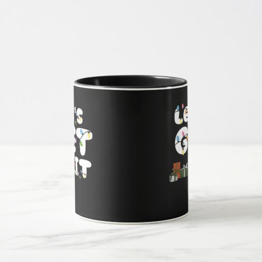 Laten we oplichten, grappig mok (Midden)