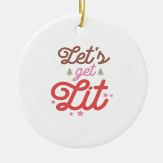 Laten we oplichten, Kerstmis Keramisch Ornament