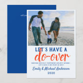 Laten we opnieuw beginnen Moderne feestdagen PHOTO Feestdagenkaart (Voorkant / Achterkant)