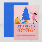 Laten we opnieuw beginnen Sjabloonkaart voor moder Feestdagenkaart (Voorkant / Achterkant)