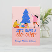 Laten we opnieuw beginnen Sjabloonkaart voor moder Feestdagenkaart (Staand voorkant)