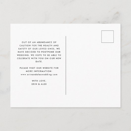 Laten we opnieuw proberen om de datum van het huwe aankondigingskaart (Achterkant)