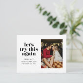 Laten we opnieuw proberen om de datum van het huwe aankondigingskaart (Staand voorkant)