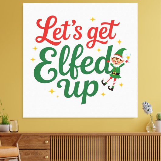 Laten we opstaan. canvas afdruk (Insitu (Woonkamer))