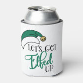 Laten we opstaan | Kerstalcohol Drink woordspeling Blikjeskoeler (Blikje Voorkant)