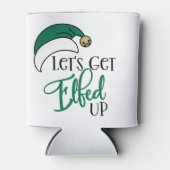 Laten we opstaan | Kerstalcohol Drink woordspeling Blikjeskoeler (Voorkant)