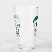 Laten we opstaan | Kerstalcohol Drink woordspeling Glas (Links)