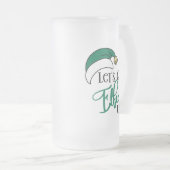 Laten we opstaan | Kerstalcohol Drink woordspeling Matglas Bierpul (Voorkant rechts)