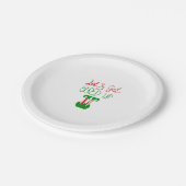 Laten we opstaan. papieren bordje (Gekanteld)