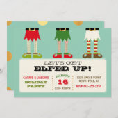 Laten we opstaan! Vakfeest kerstfeest Elves Kaart (Voorkant / Achterkant)