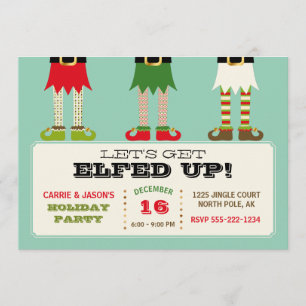 Laten we opstaan! Vakfeest kerstfeest Elves Kaart