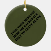 Laten we Ornament gepersonaliseerde Memorial Gift  (Achterkant)